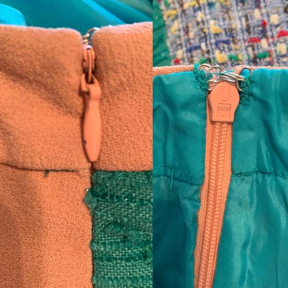 Anthropologie Shorts Champagne & Strawberry Patchwork Multicolored Medium - Picture 7 of 7